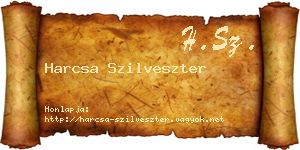 Harcsa Szilveszter névjegykártya